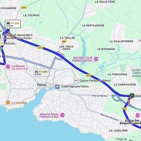 Сasa de vacaciones Maison De Famille A 14min A Pied De La Pornic